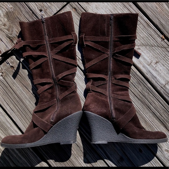 Enzo Angiolini Shoes - FINAL PRICE Enzo Angeliano,Tall Suede Boots. 9